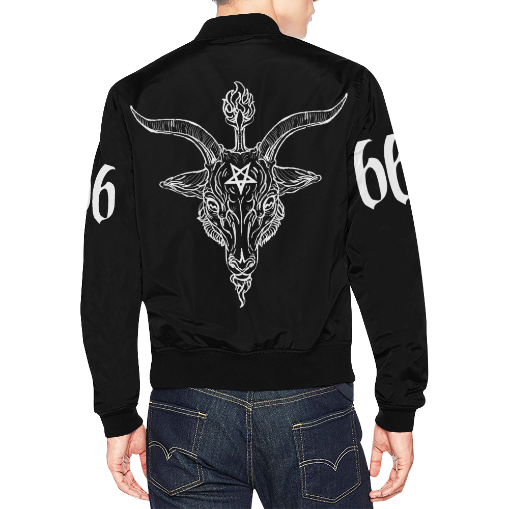 baphometgoatstick All Over Print Bomber Jacket for Men (Model H19)