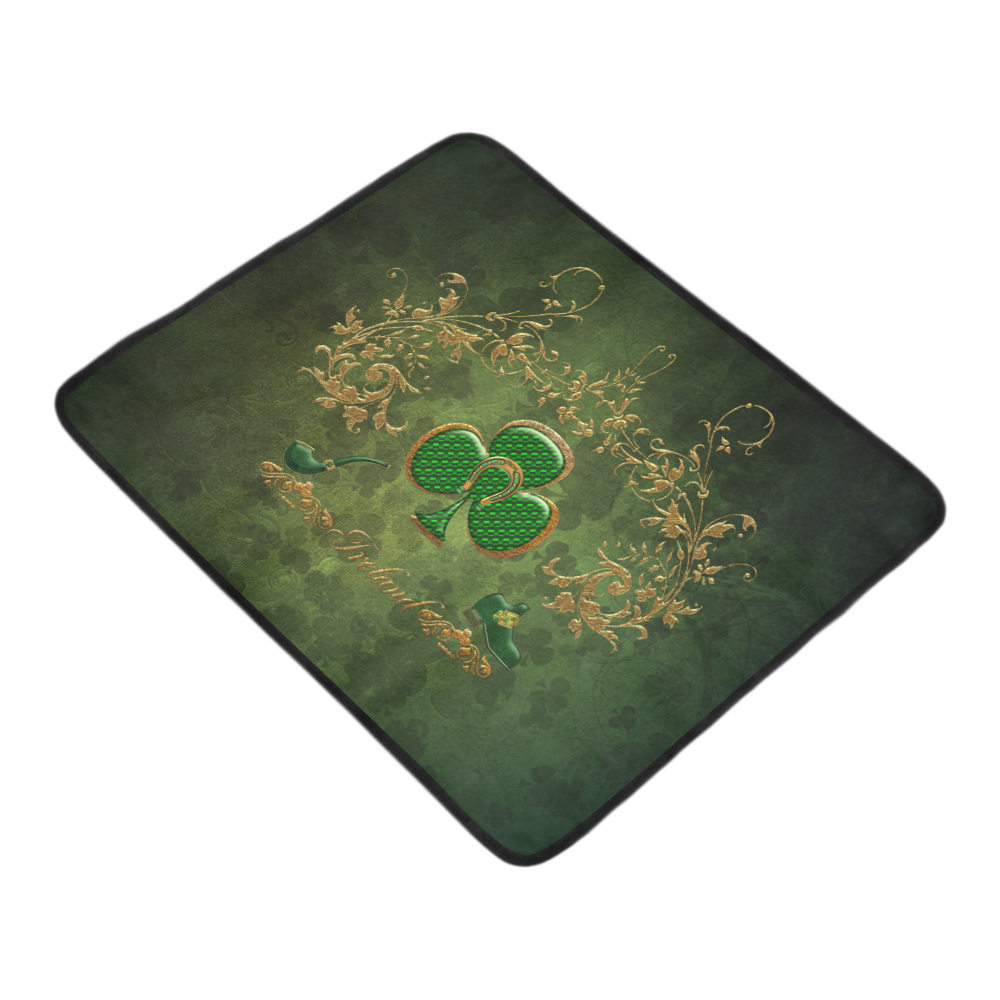 Happy st. patrick's day with clover Beach Mat 78"x 60"