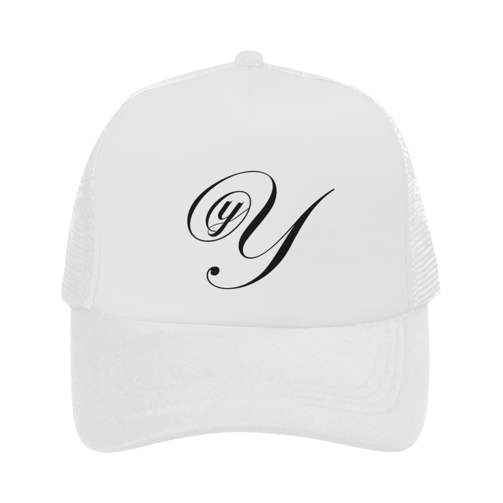 Alphabet Y White Trucker Hat