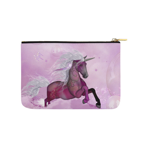Awesome unicorn in violet colors Carry-All Pouch 9.5''x6''