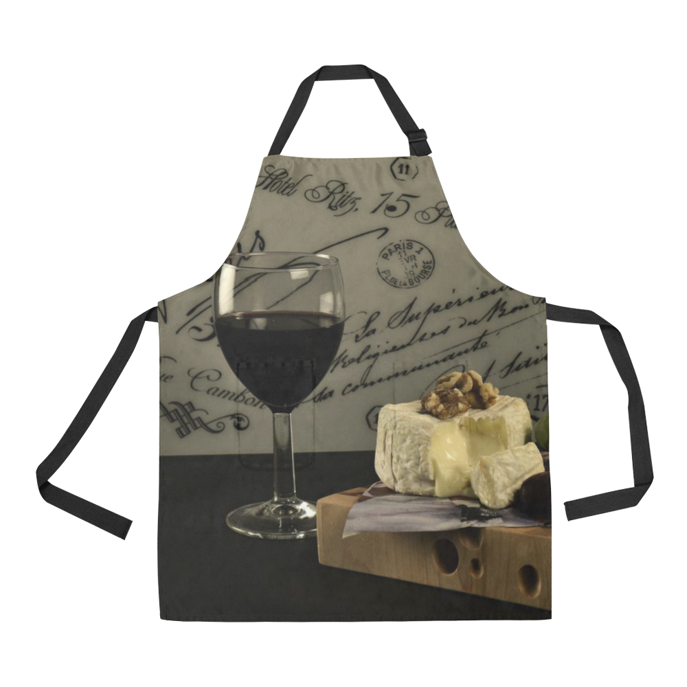 Apron Red Wine Grapes by Tell 3 People All Over Print Apron