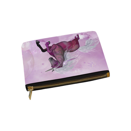 Awesome unicorn in violet colors Carry-All Pouch 9.5''x6''