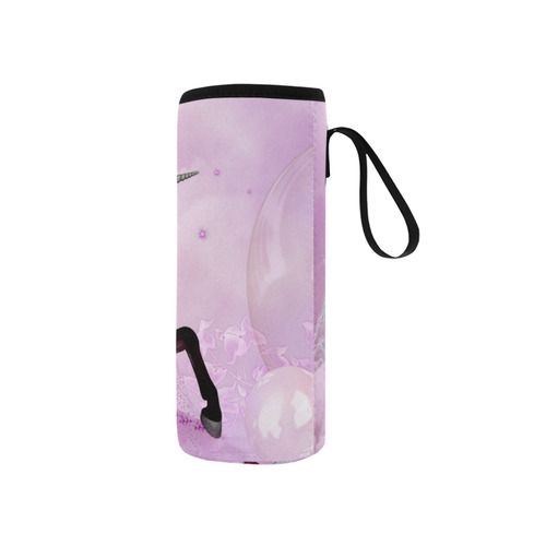 Awesome unicorn in violet colors Neoprene Water Bottle Pouch/Small