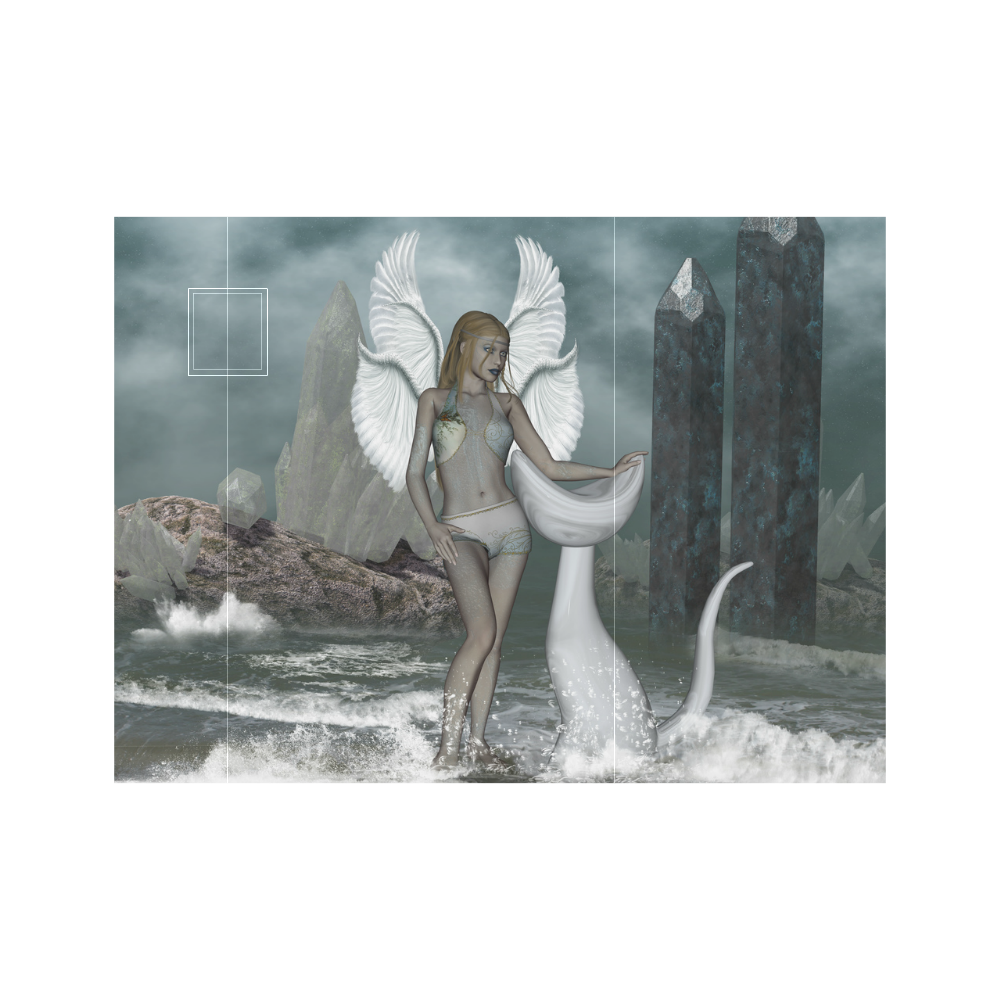 Wonderful fairy in the dreamworld Neoprene Water Bottle Pouch/Small