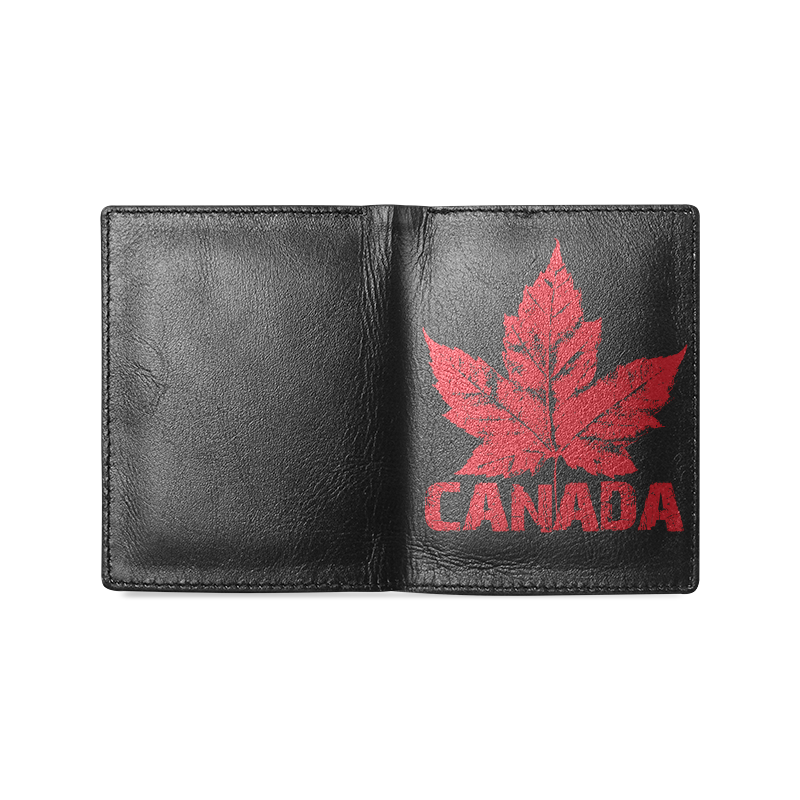 Cool Canada Souvenir Wallet Men's Leather Wallet (Model 1612)