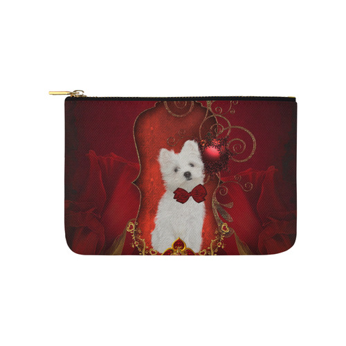 Cute maltese puppy Carry-All Pouch 9.5''x6''