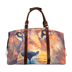 lion art #lion #animals #cat Classic Travel Bag (Model 1643) Remake