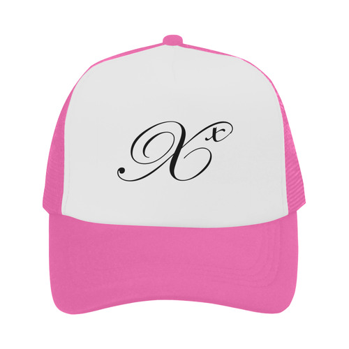 Alphabet X Pink Trucker Hat