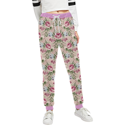 Cute floral 218A by JamColors Unisex All Over Print Sweatpants (Model L11)