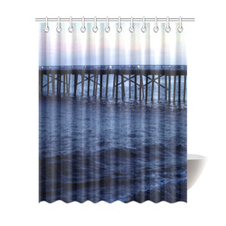 Dark Malibu Shower Curtain 69"x84"