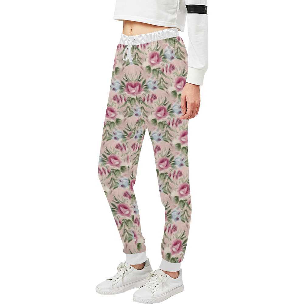 Cute floral 218A by JamColors Unisex All Over Print Sweatpants (Model L11)