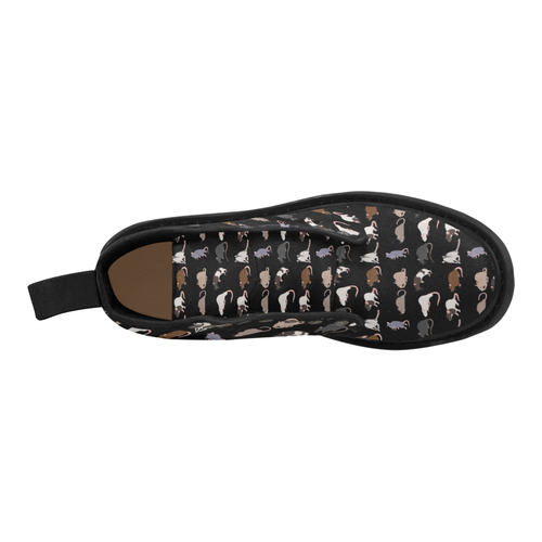 rat shoe Martin Boots for Men (Black) (Model 1203H)