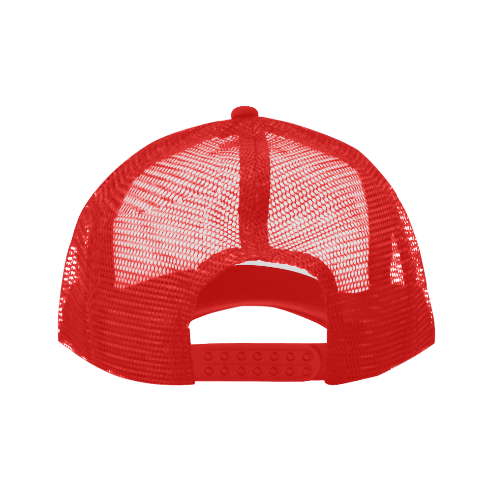 Alphabet W Red Trucker Hat