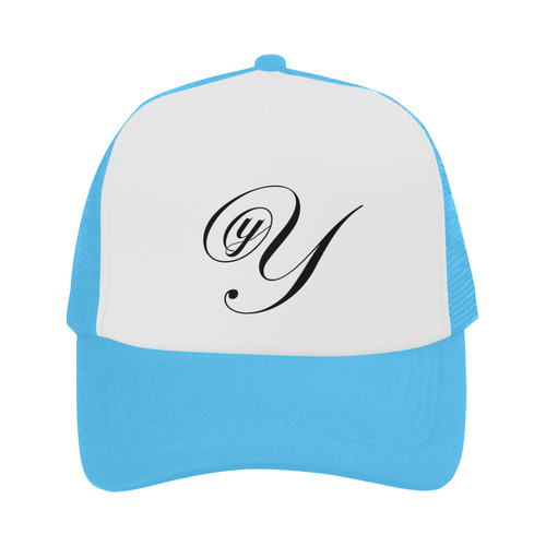 Alphabet Y Light Blue Trucker Hat
