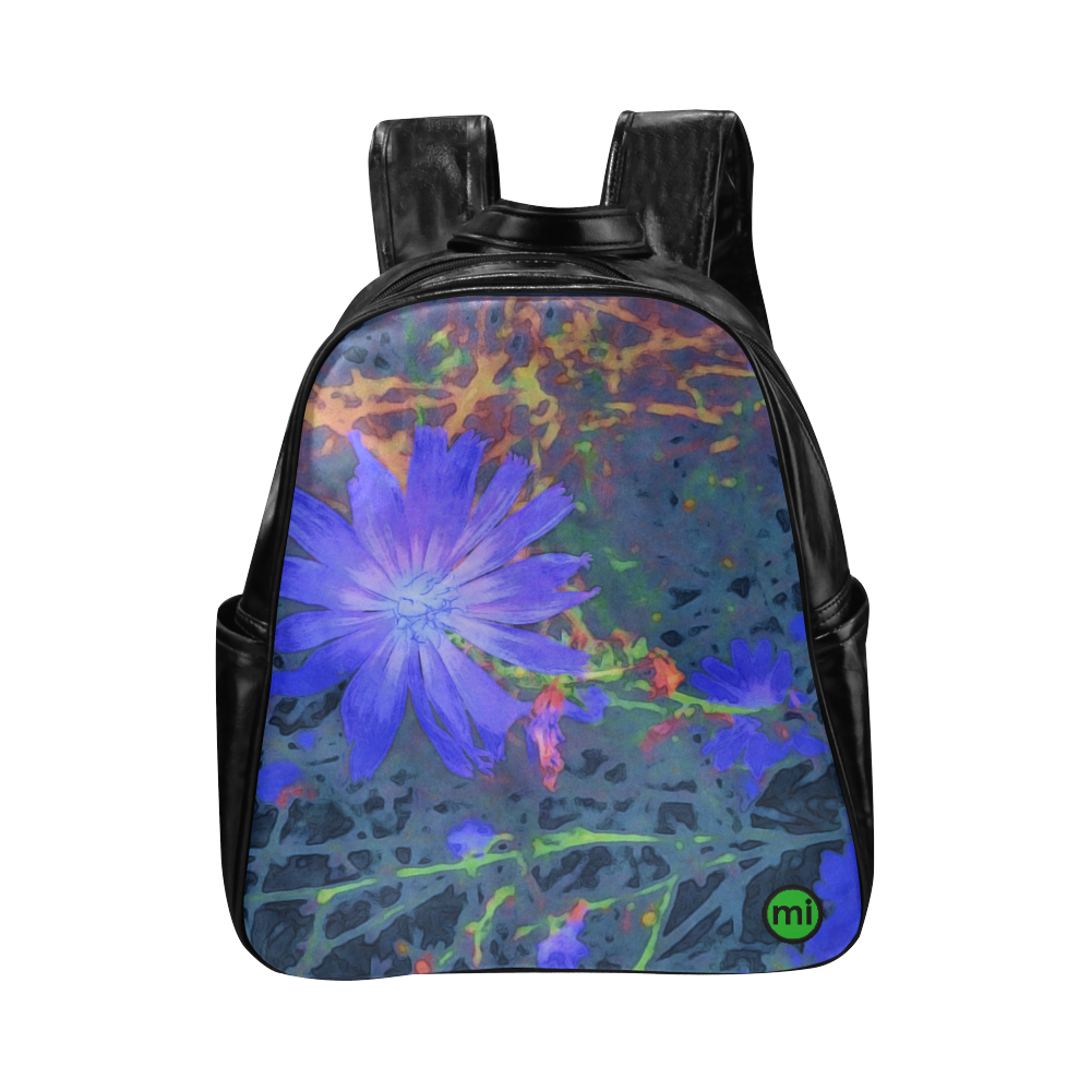 Chicory Dream. Inspired by the Magic Island of Gotland. Multi-Pockets Backpack (Model 1636)