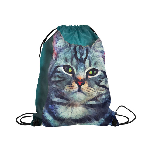 cat Bella #cat #cats #kitty Large Drawstring Bag Model 1604 (Twin Sides)  16.5"(W) * 19.3"(H)