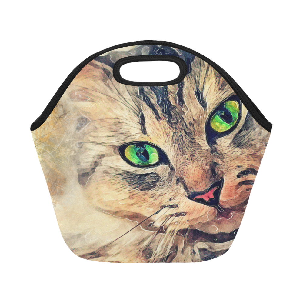 cat Pixie #cat #cats #kitty Neoprene Lunch Bag/Small (Model 1669)