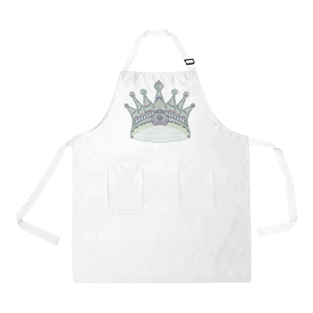 maya crown 7 All Over Print Apron