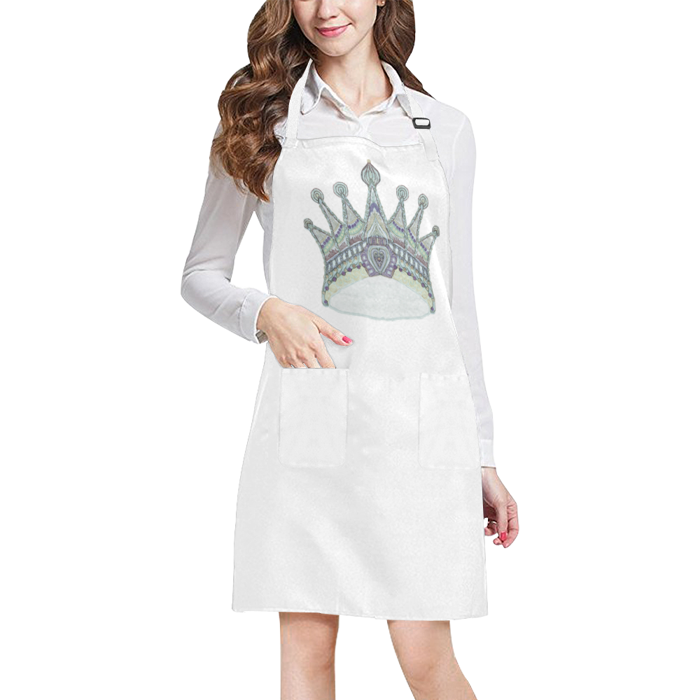 maya crown 7 All Over Print Apron