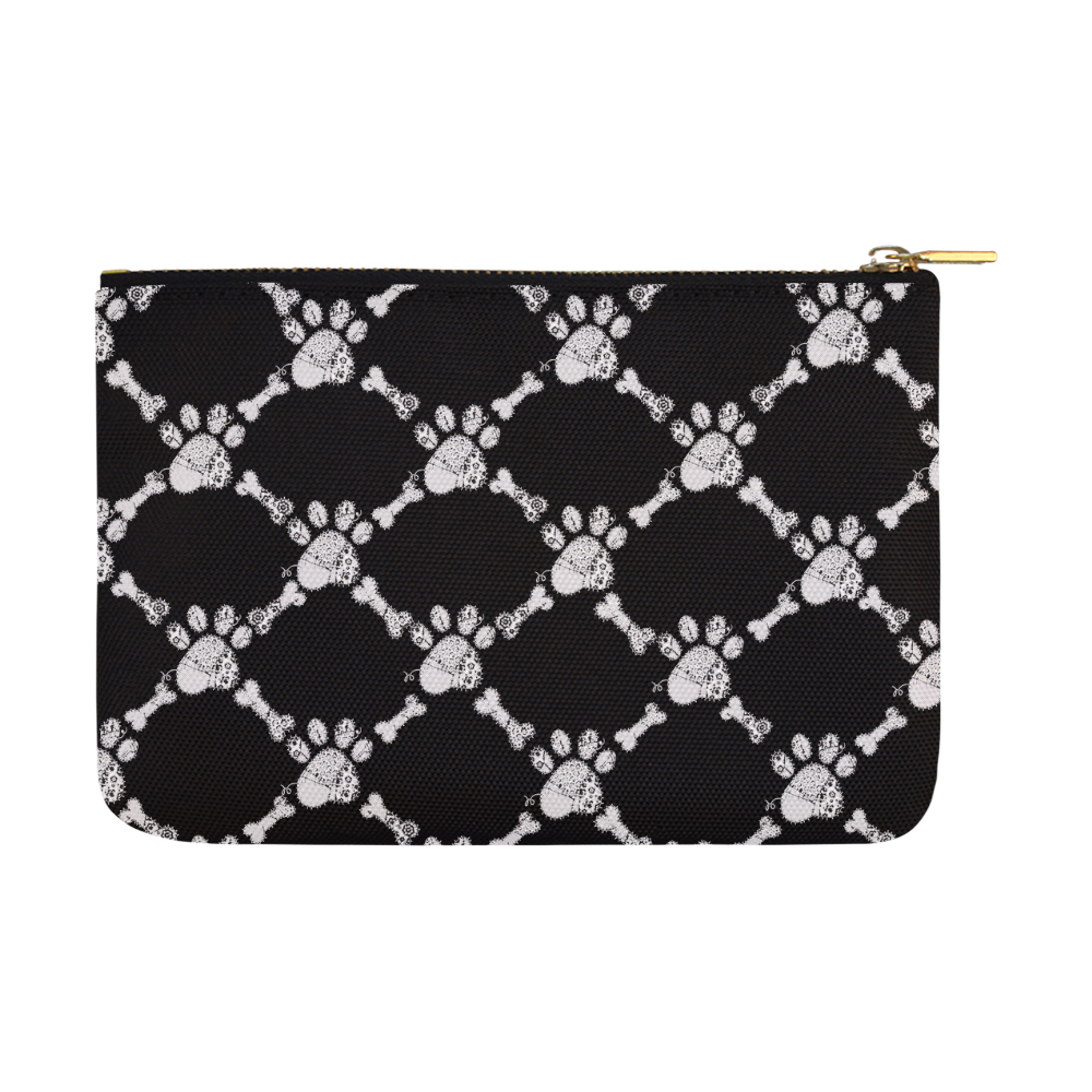 LACE PAW PRINT PATTERN Carry-All Pouch 12.5''x8.5''