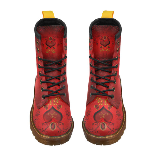 Valentine's day, wonderful heart High Grade PU Leather Martin Boots For Women Model 402H