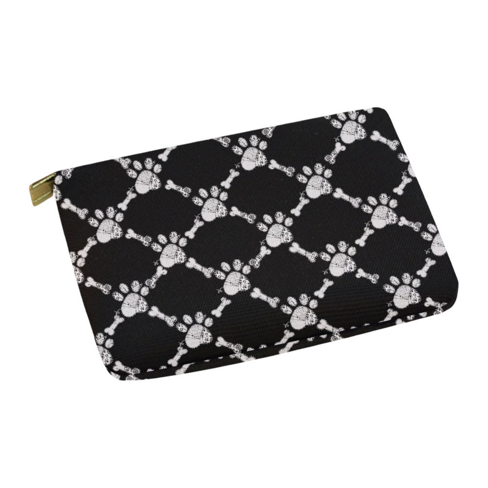 LACE PAW PRINT PATTERN Carry-All Pouch 12.5''x8.5''