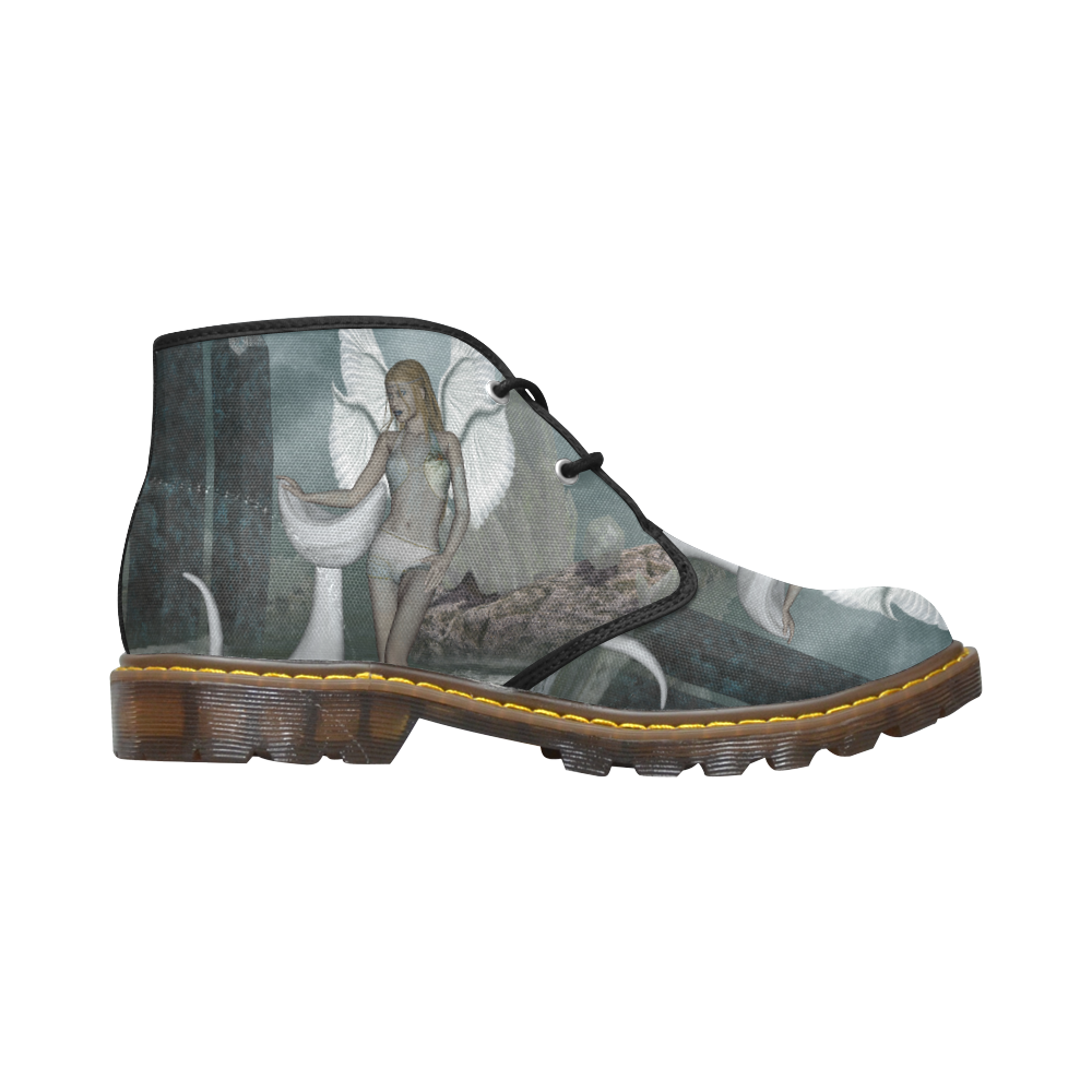 Wonderful fairy in the dreamworld Men's Canvas Chukka Boots (Model 2402-1)