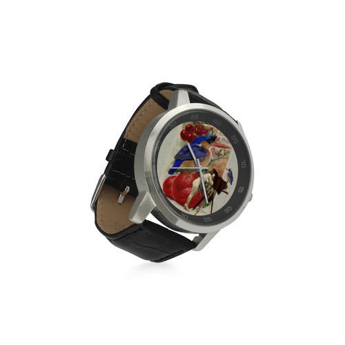Watch the Birdie Unisex Stainless Steel Leather Strap Watch(Model 202)