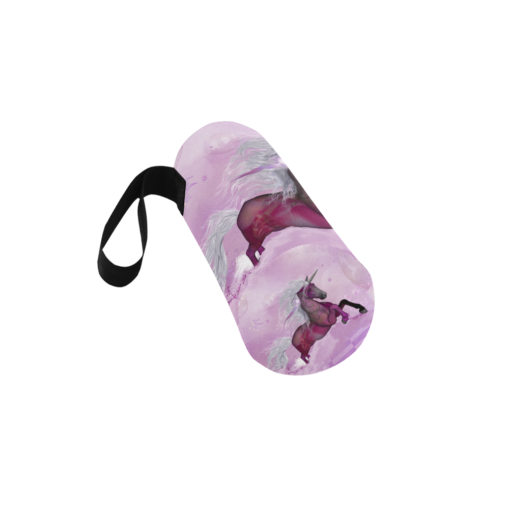 Awesome unicorn in violet colors Neoprene Water Bottle Pouch/Medium