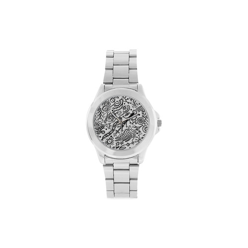 SINDROME DE ABSTINENCIA Nº2 001 Unisex Stainless Steel Watch(Model 103)