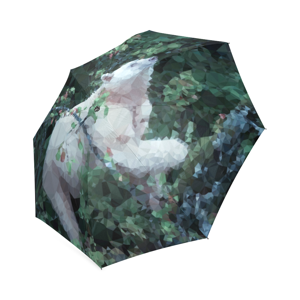 White Spirit Bear Foldable Umbrella (Model U01)
