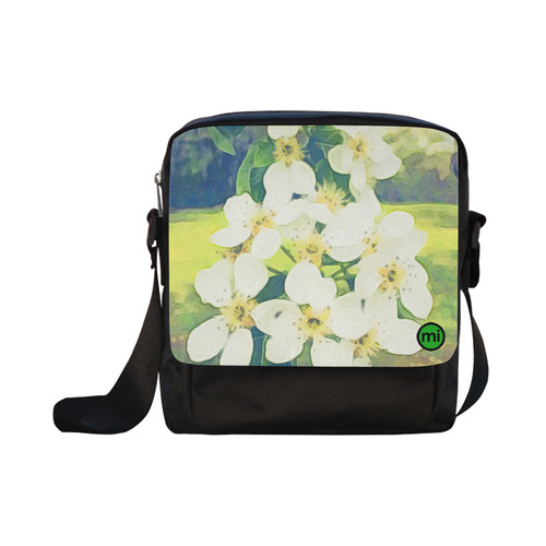 Pear Blossom. Inspired by the Magic Island of Gotland. Crossbody Nylon Bags (Model 1633)
