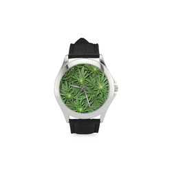 cannabis watch Women's Classic Leather Strap Watch(Model 203)