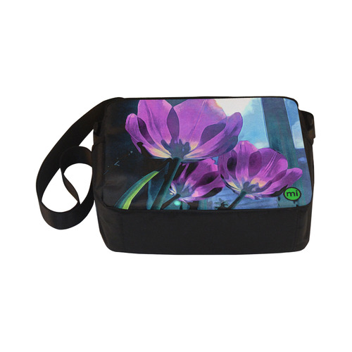 Sunny Lilac Tulips. Inspired by the Magic Island of Gotland. Classic Cross-body Nylon Bags (Model 1632)