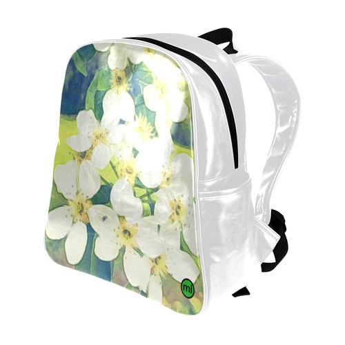Pear Blossom. Inspired by the Magic Island of Gotland. Multi-Pockets Backpack (Model 1636)