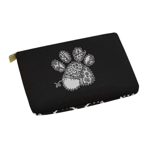 LACE PAW PRINT / PAW PATTERN Carry-All Pouch 12.5''x8.5''