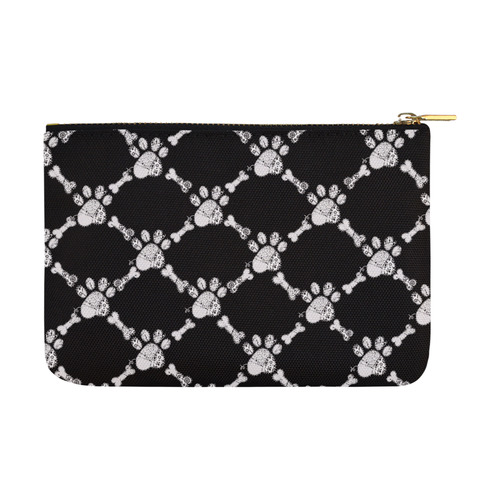 LACE PAW PRINT / PAW PATTERN Carry-All Pouch 12.5''x8.5''