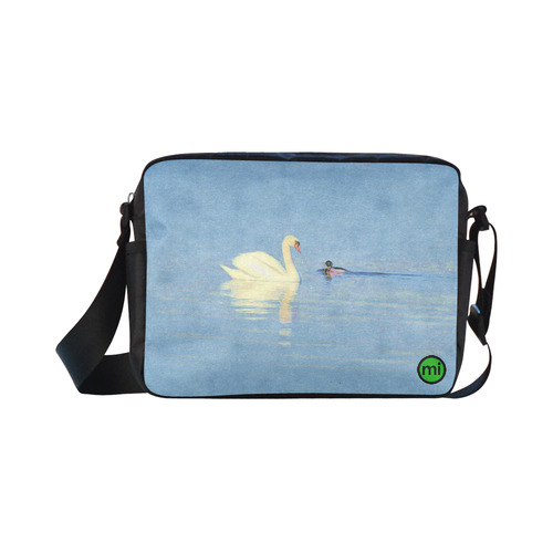 Swan Meets Duck. Inspired by the Magic Island of Gotland. Classic Cross-body Nylon Bags (Model 1632)