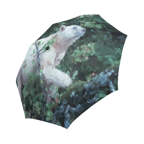 White Spirit Bear Auto-Foldable Umbrella (Model U04)