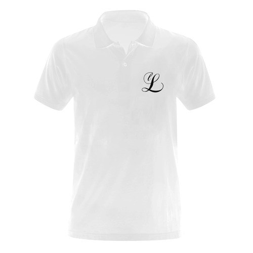 Alphabet L Men's Polo Shirt (Model T24)