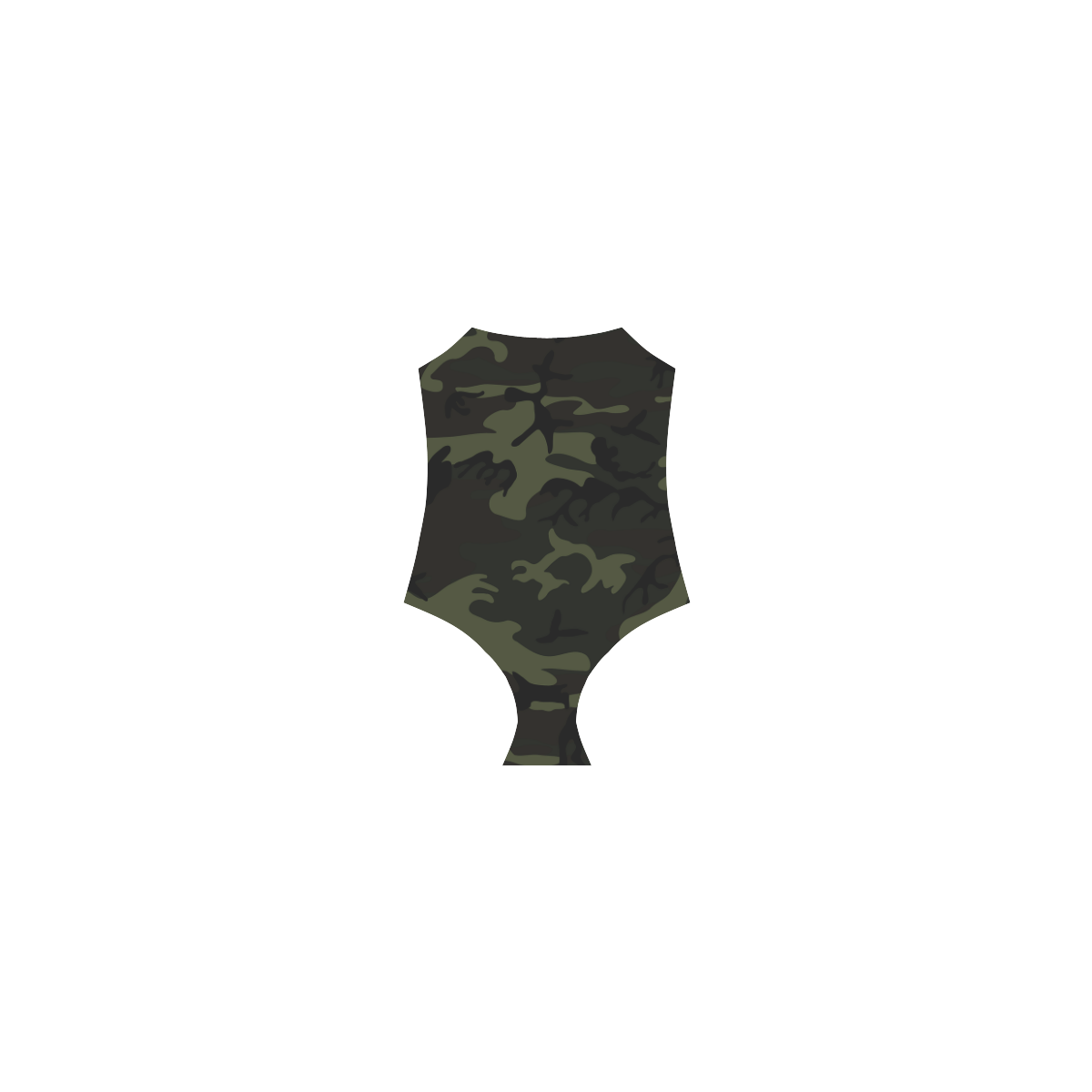 Camo Green Strap Swimsuit ( Model S05)