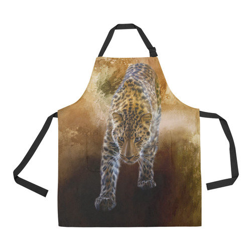 A fantastic painted russian amur leopard All Over Print Apron