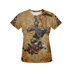 Gothic Autumn All Over Print T-Shirt for Women (USA Size) (Model T40)