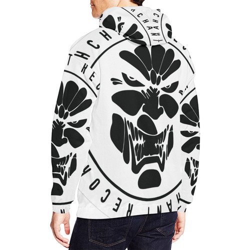 DeathChant_white All Over Print Hoodie for Men (USA Size) (Model H13)