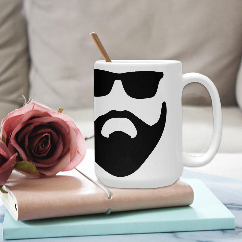 Mug Bearded Inked Awesome Custom Ceramic Mug (15OZ)