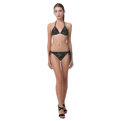 Camo Green Custom Bikini Swimsuit (Model S01)