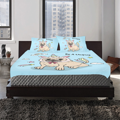 Be A Unipug 3-Piece Bedding Set