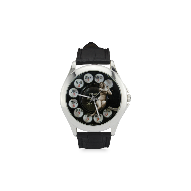 Please Wait for the Dial Tone 3 Women's Classic Leather Strap Watch(Model 203)