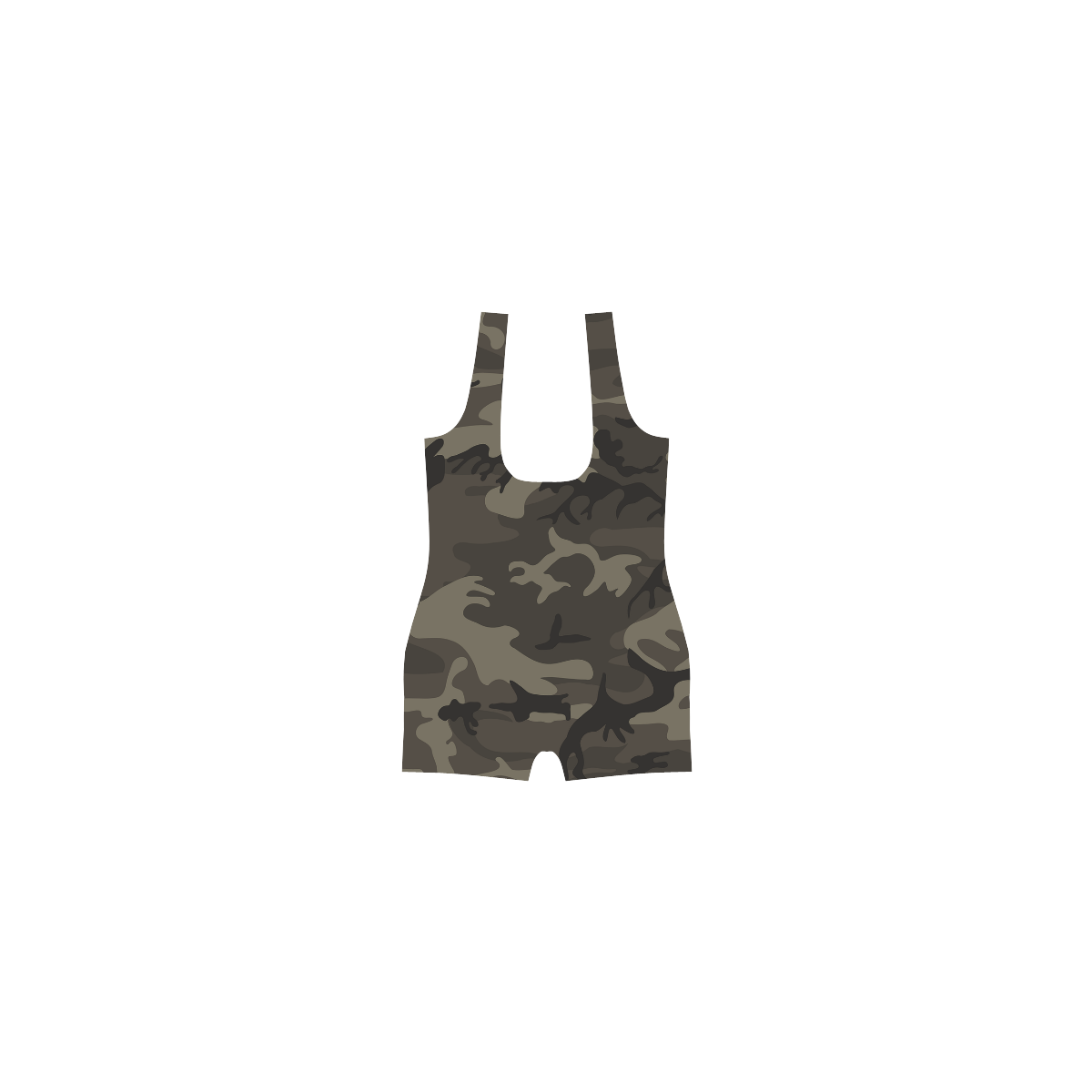 Camo Grey Classic One Piece Swimwear (Model S03)