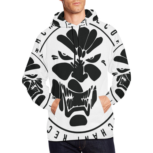 DeathChant_white All Over Print Hoodie for Men (USA Size) (Model H13)